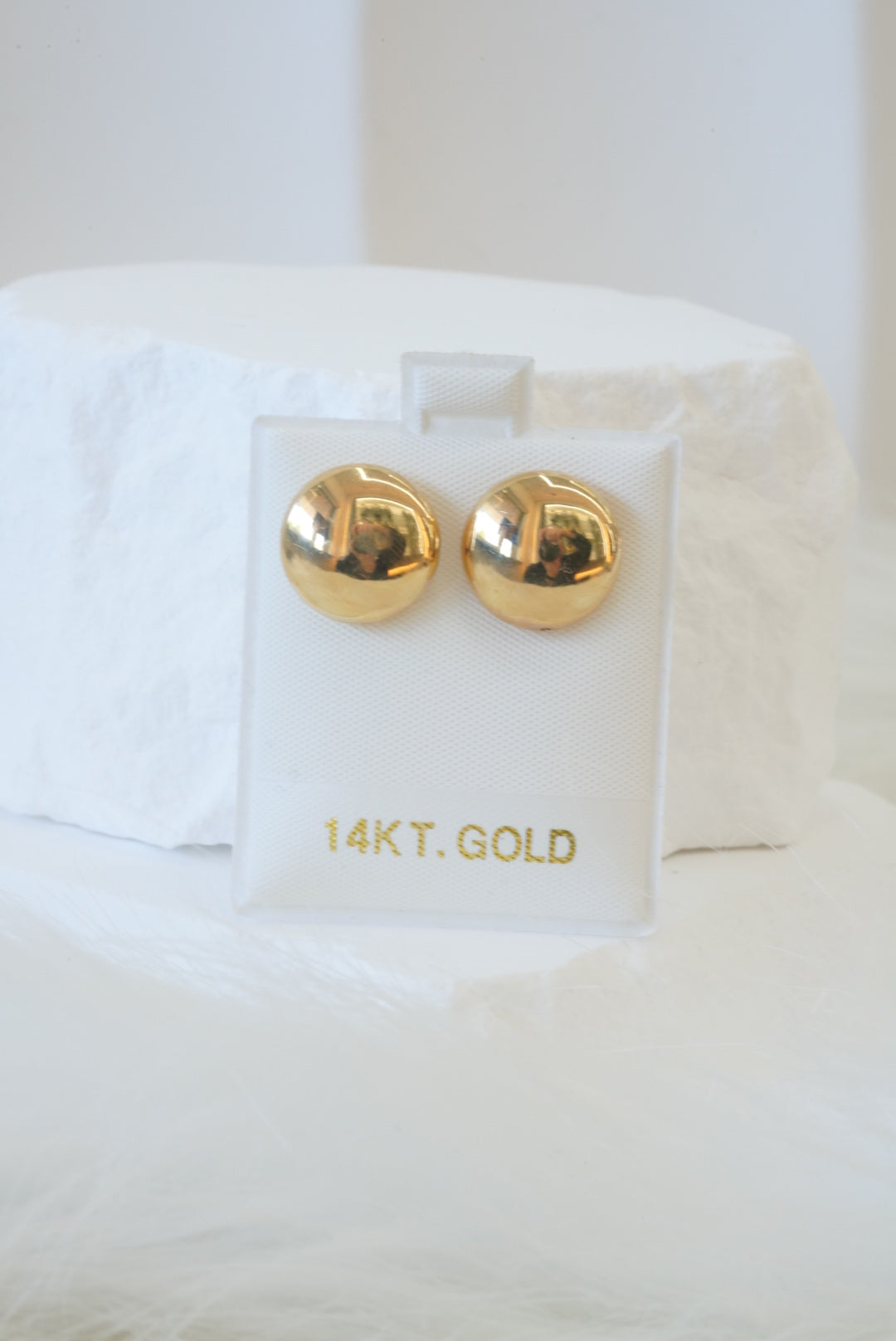 14k Earrings - Bold Circle