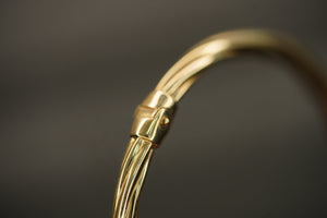 14k Twist Bangle Bracelet