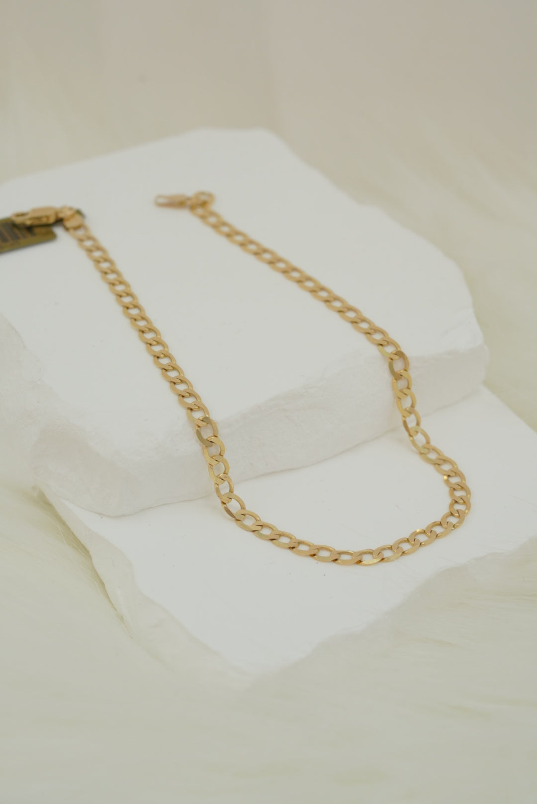14k Anklet - Open Diamond Cut