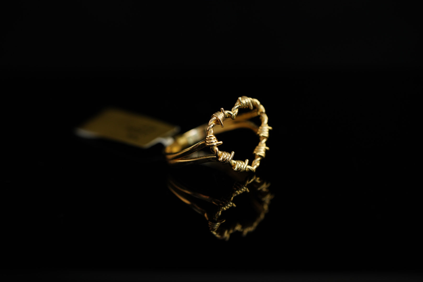 14k Wired Heart Ring