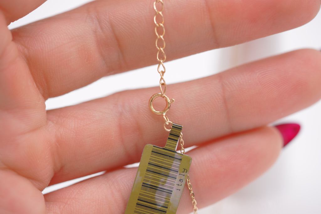 14k Necklace - Shiny Cross