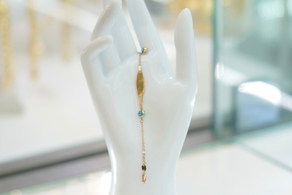 14k Baby Bracelet - Eye Protection