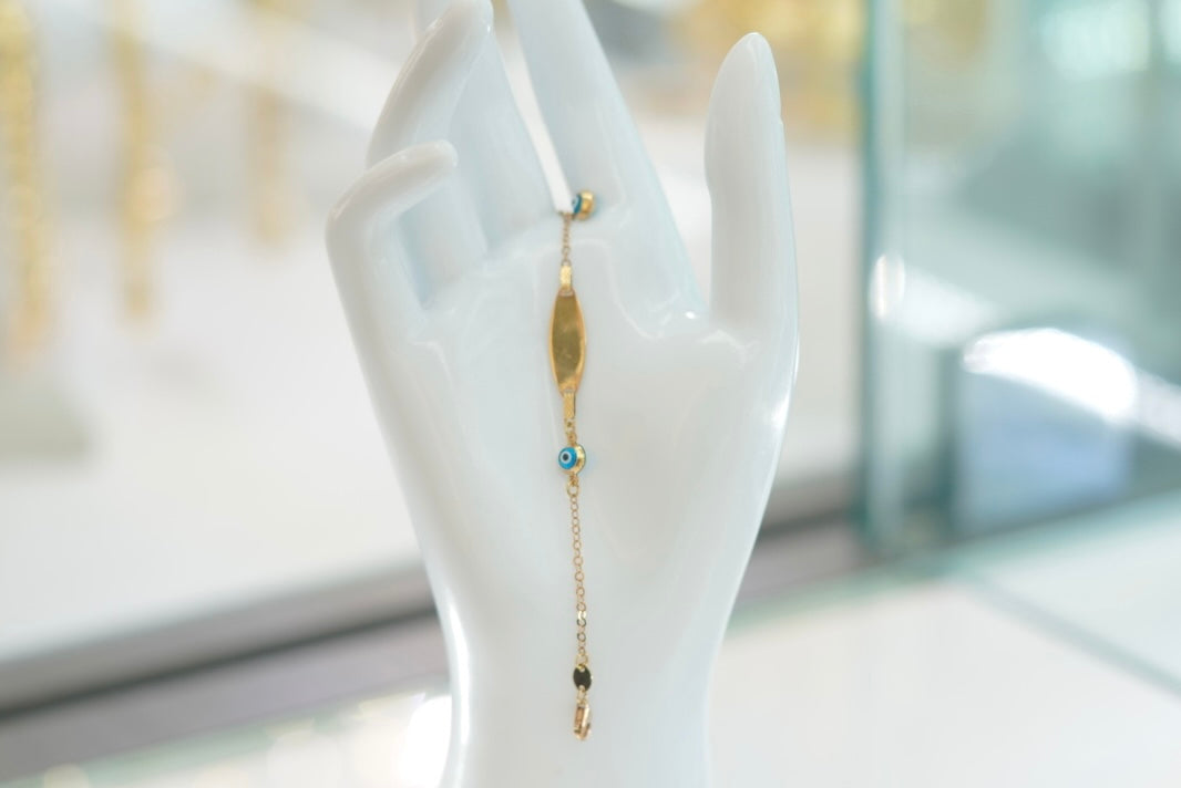 14k Baby Bracelet - Eye Protection