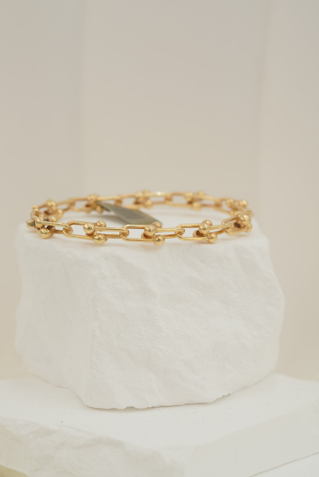 14k Bangle - Clip Chained