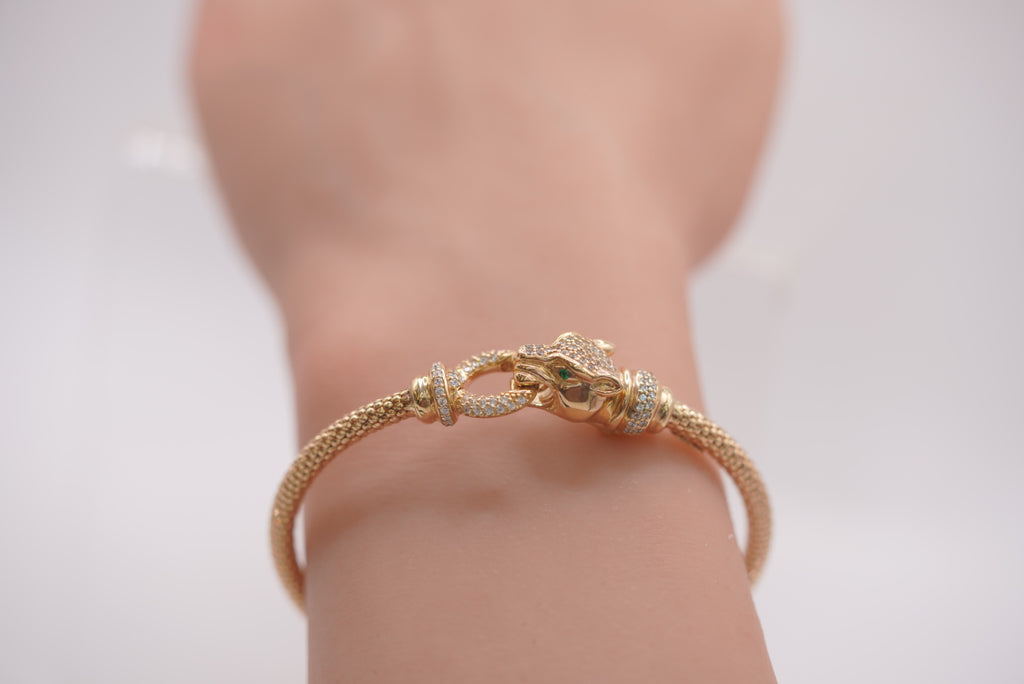 14k Women’s Bracelet - Panther’s Bite