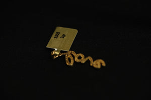 14k Crystal Love Pendant New