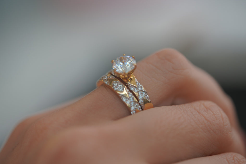 14k Matrimony Rings - Royal Glow