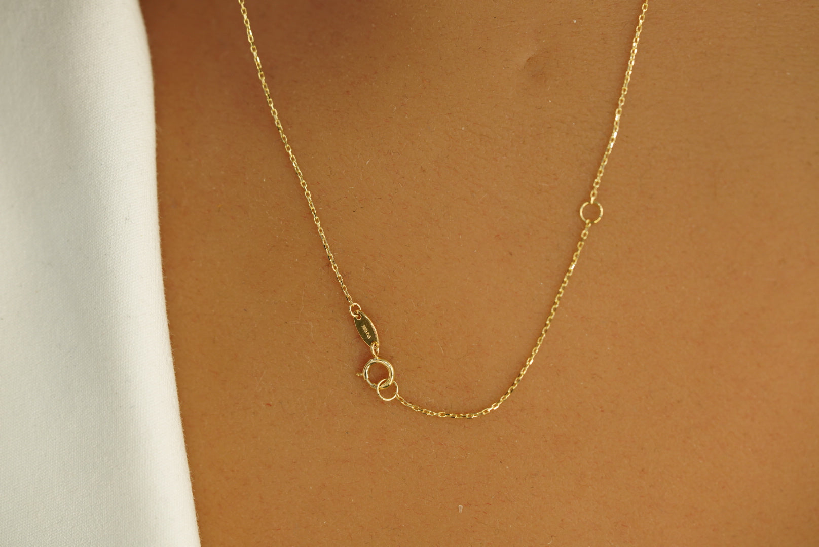 14k Mini Cross Necklace