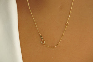 14k Mini Cross Necklace