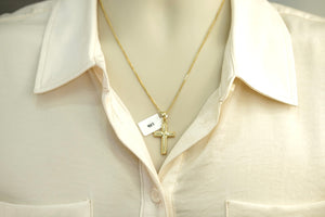 10k Chain with Cross Pendant