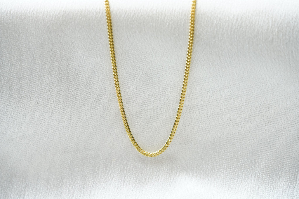 10k/14k Solid Chain - 2mm Cuban Link