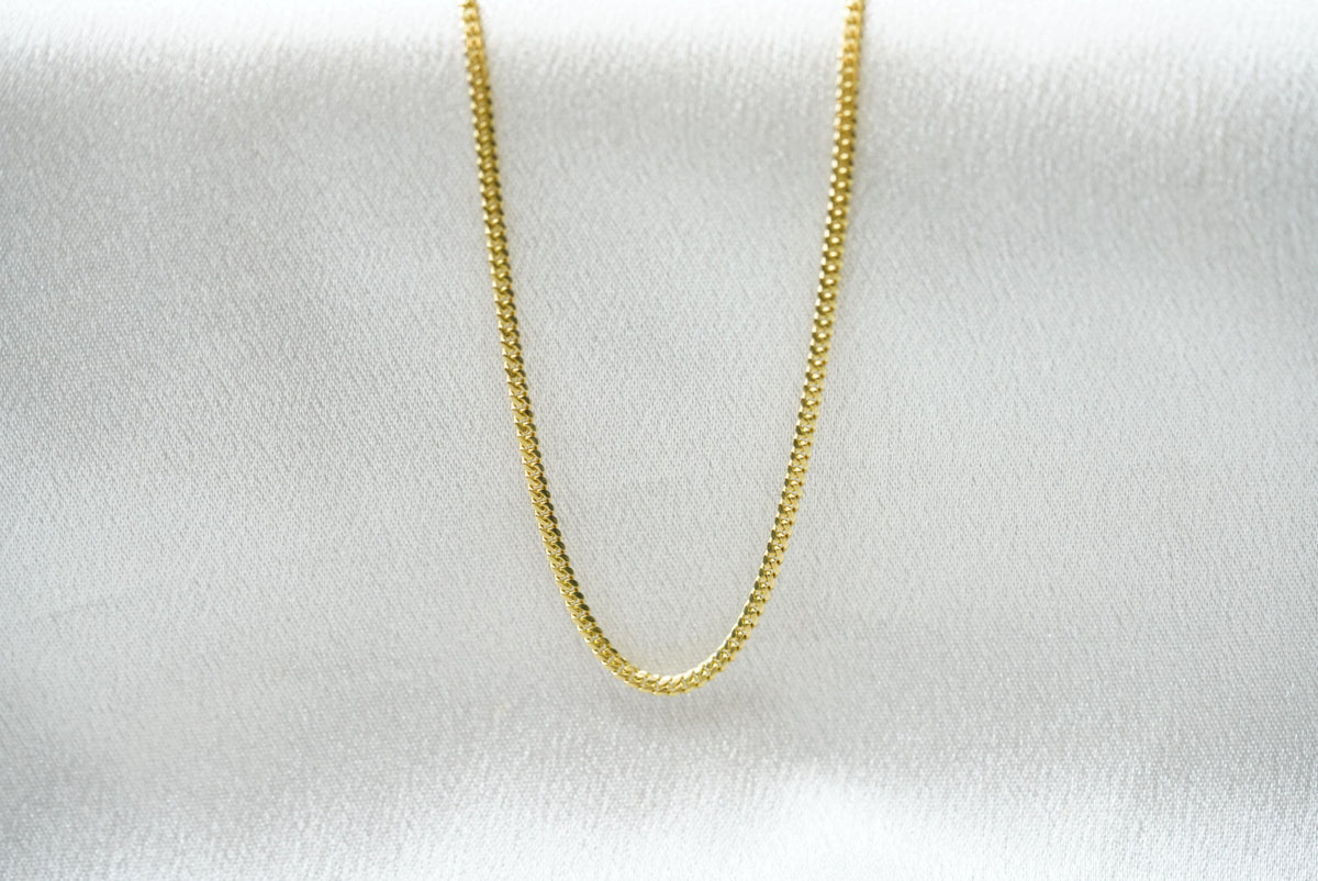 10k/14k Thin Solid Chain - Classic Cuban Link