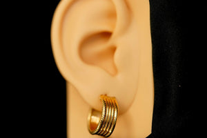 14k Wheel Hoop Earring