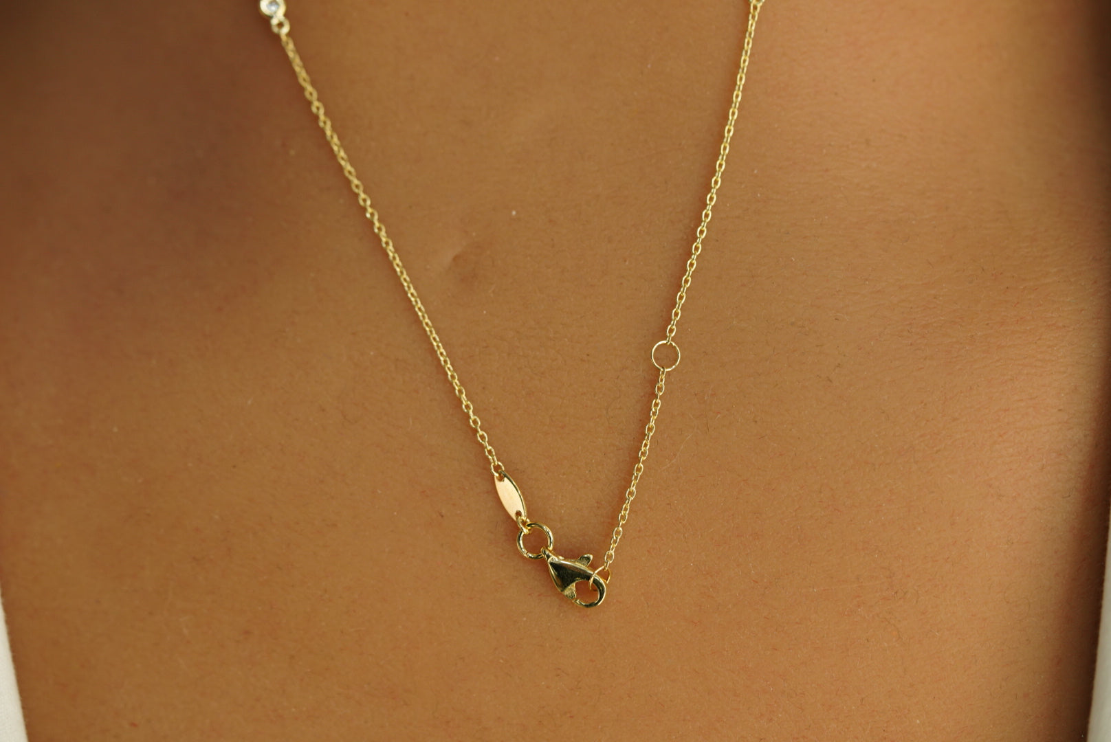 14k Mini Crystals Necklace