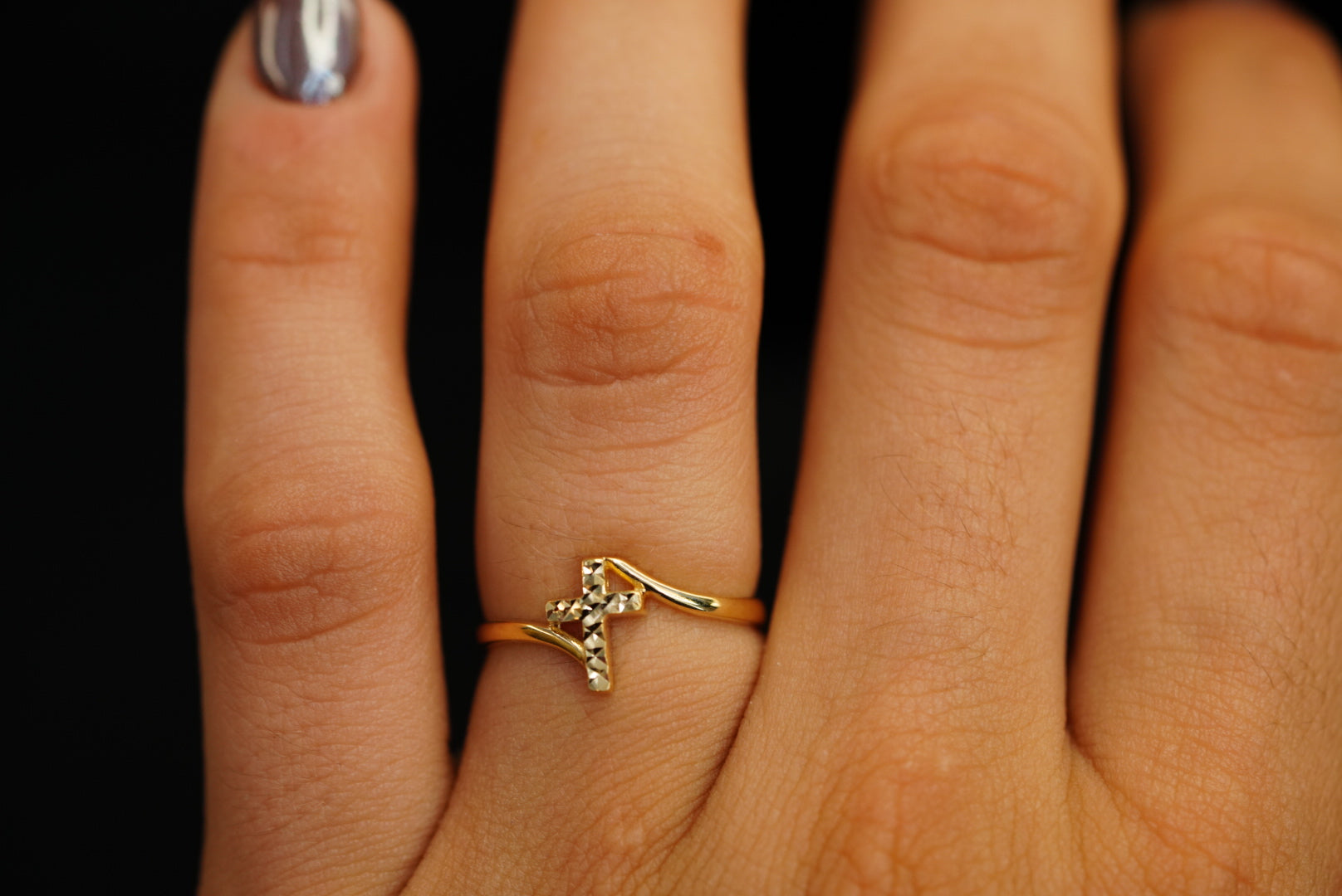 14k Cross Ring New