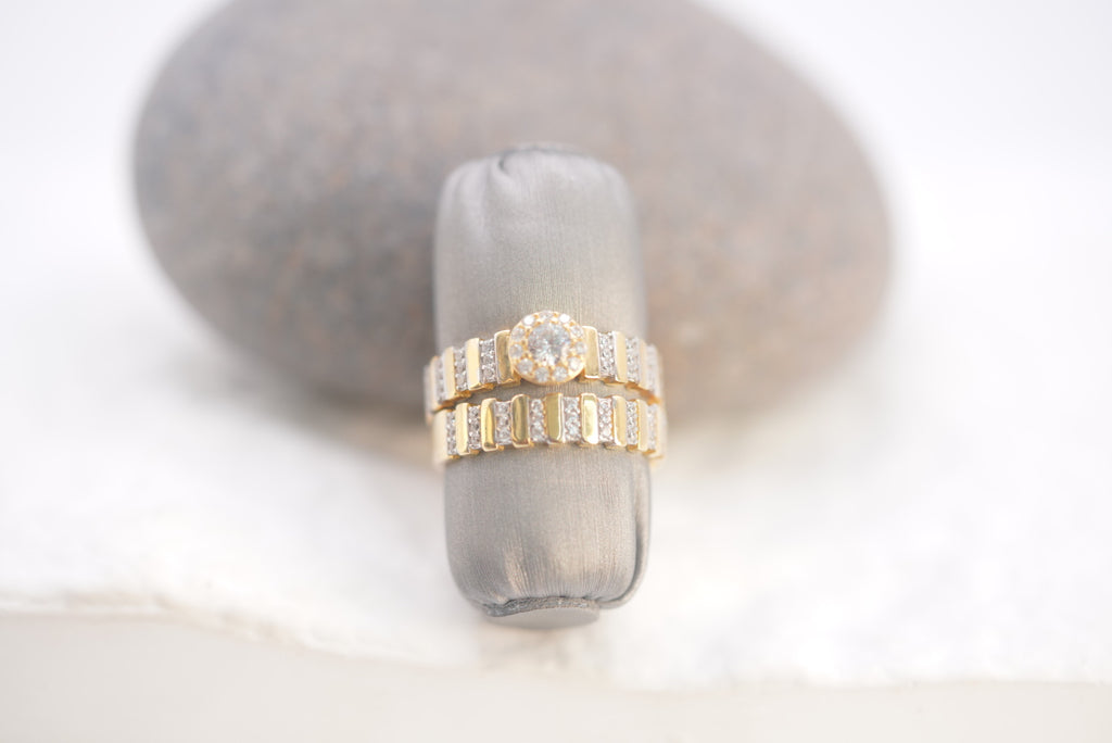 14k Matrimony Rings - Endless Duo