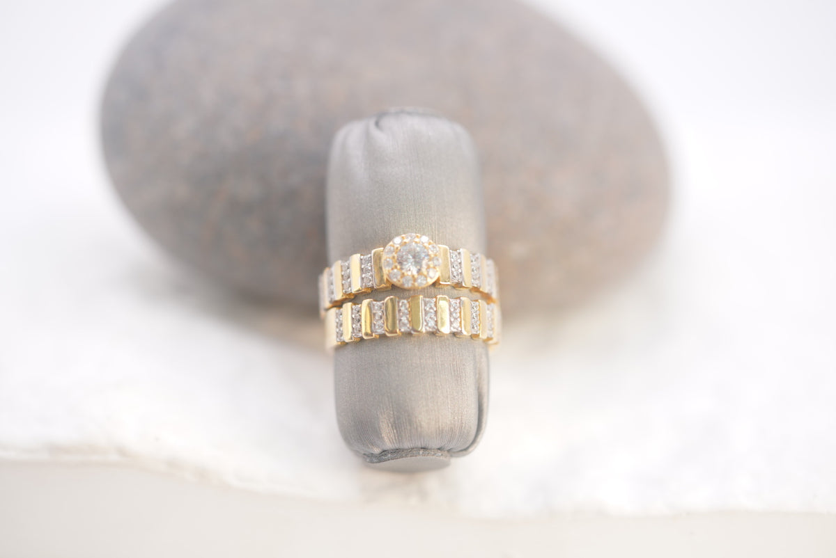 14k Matrimony Rings - Endless Duo