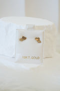 10k Earrings - Twin Hearts