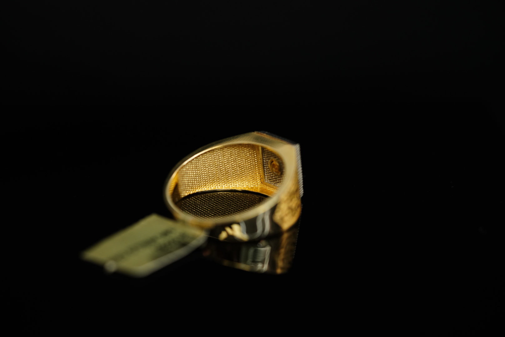 14k Black Abstract Teo Gold Ring