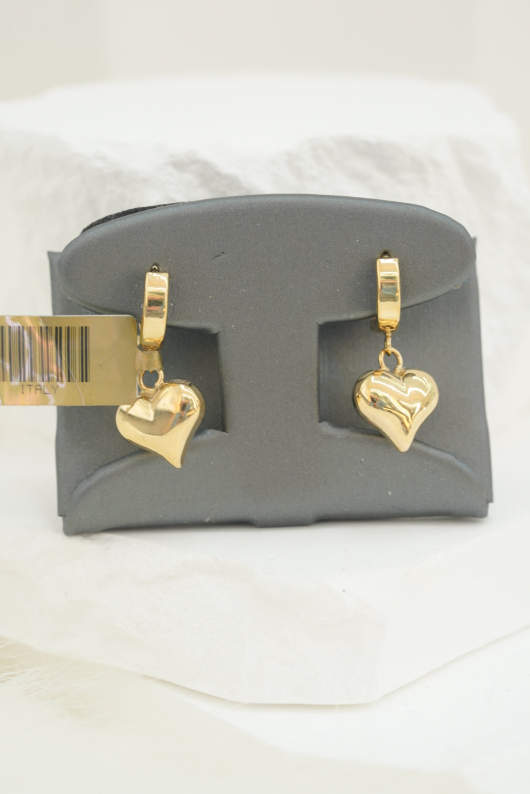 14k Hoops - Golden Hearts