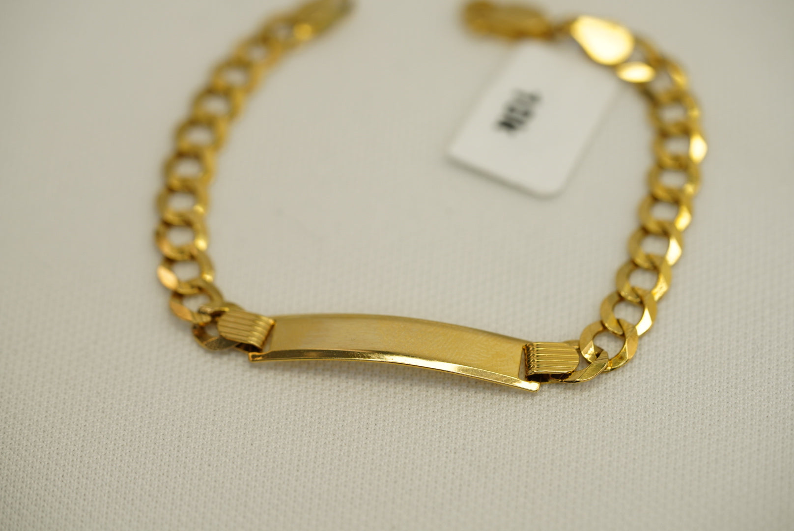 10k Diamond Cut ID Baby Bracelet