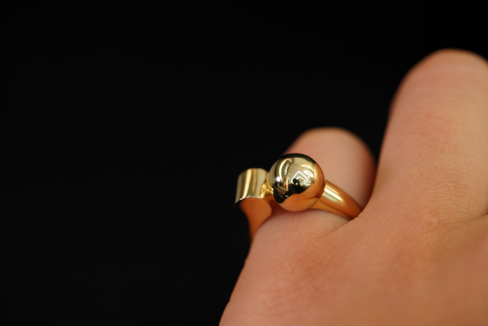 14k Ball Ring