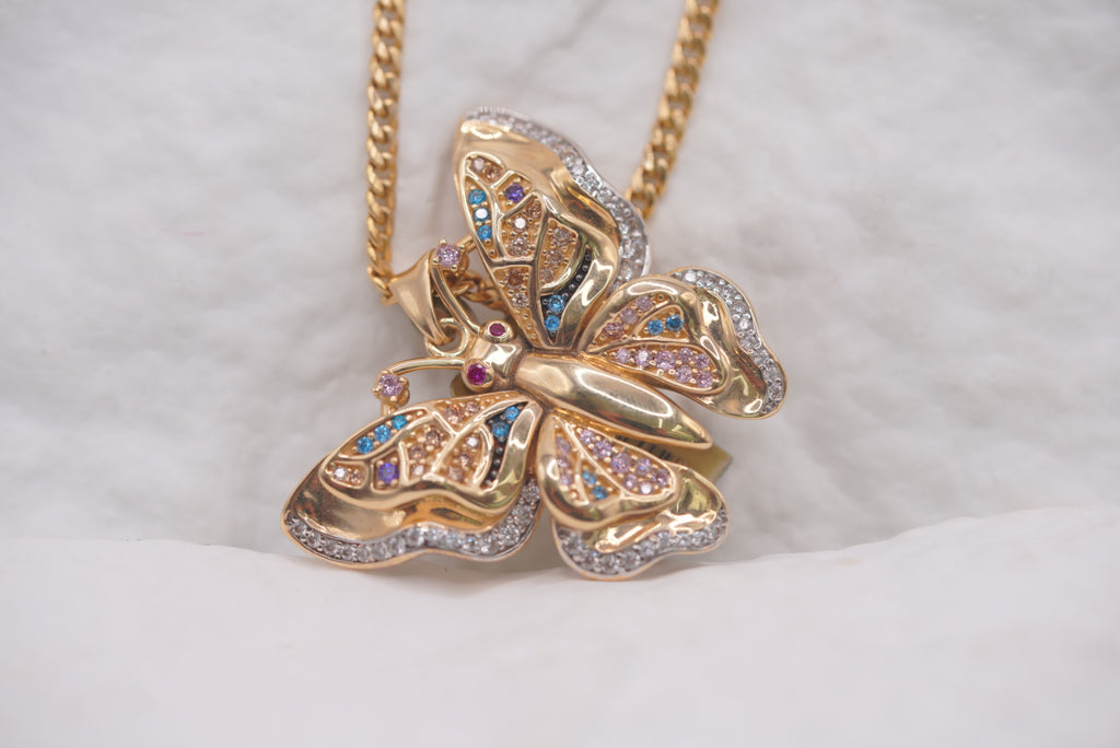 14k Women’s Necklace - Butterfly Beauty