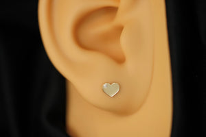 14k Plane Heart with one Crystal