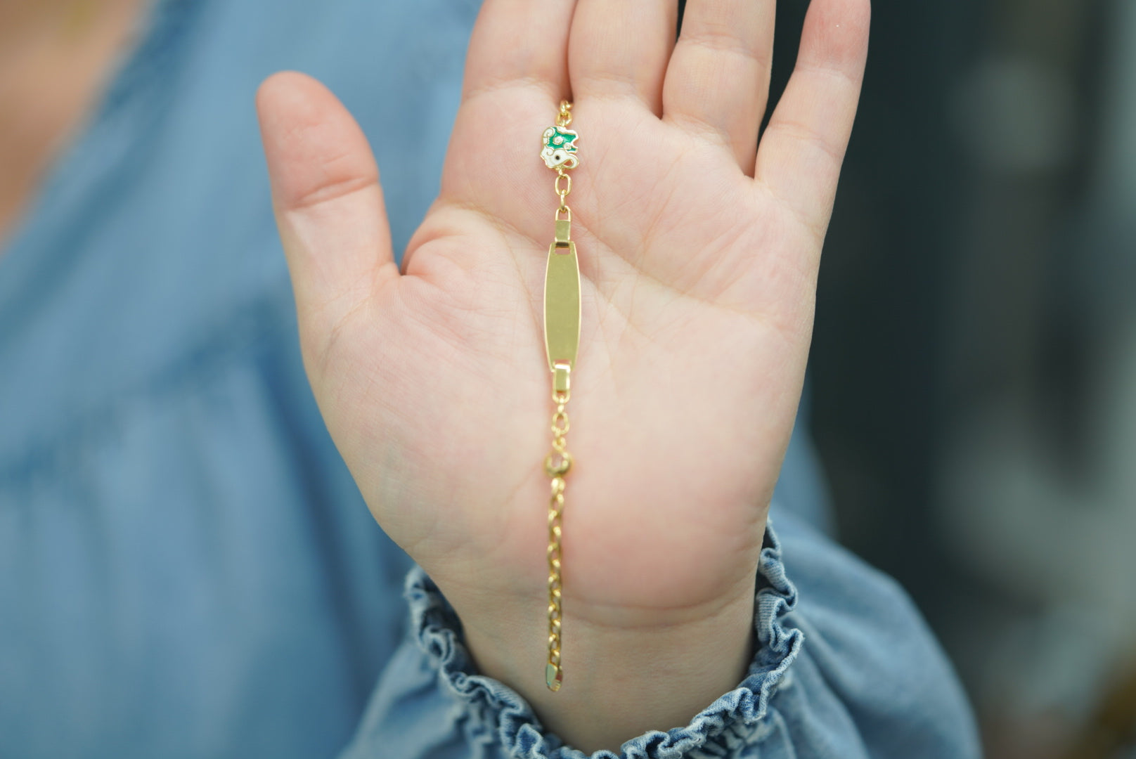 14k Baby Bracelet - Lucky Elephant