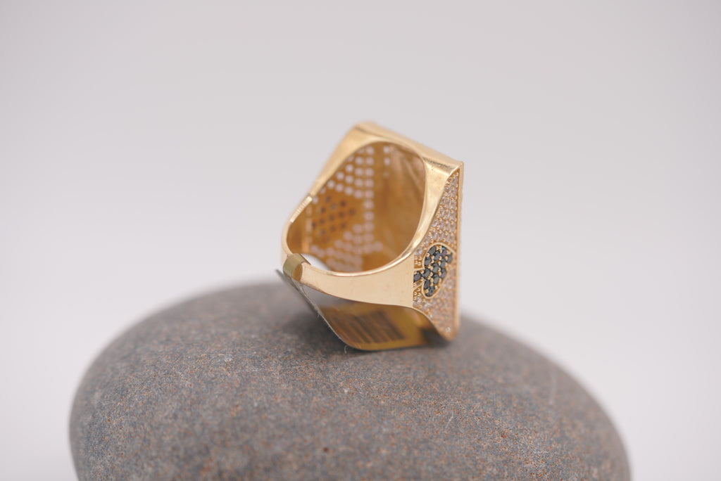 14k Ring - King Of Spades