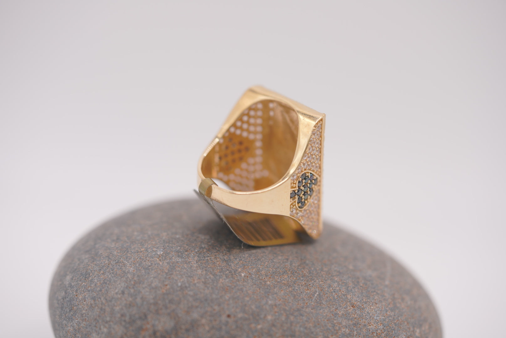 14k Ring - King Of Spades