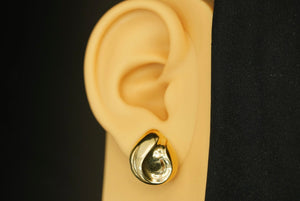 14k Drop Clip Earring