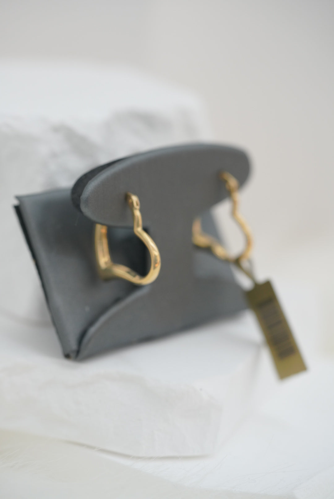 14k Hoops - Heart Design