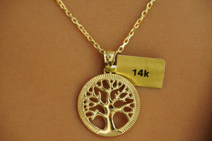 14k Tree of Life Necklace