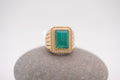 10k Women’s Ring - Green Emblem