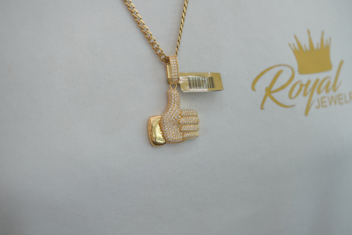 14k Pendant - Good Vibes Only