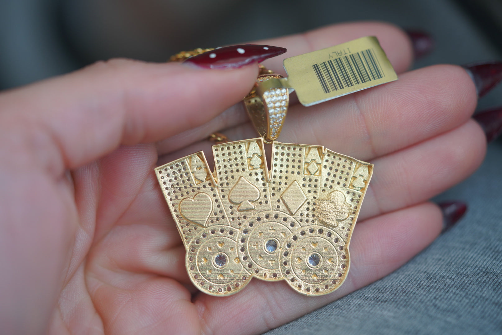 14k Men’s Pendant - Gambler’s Luck