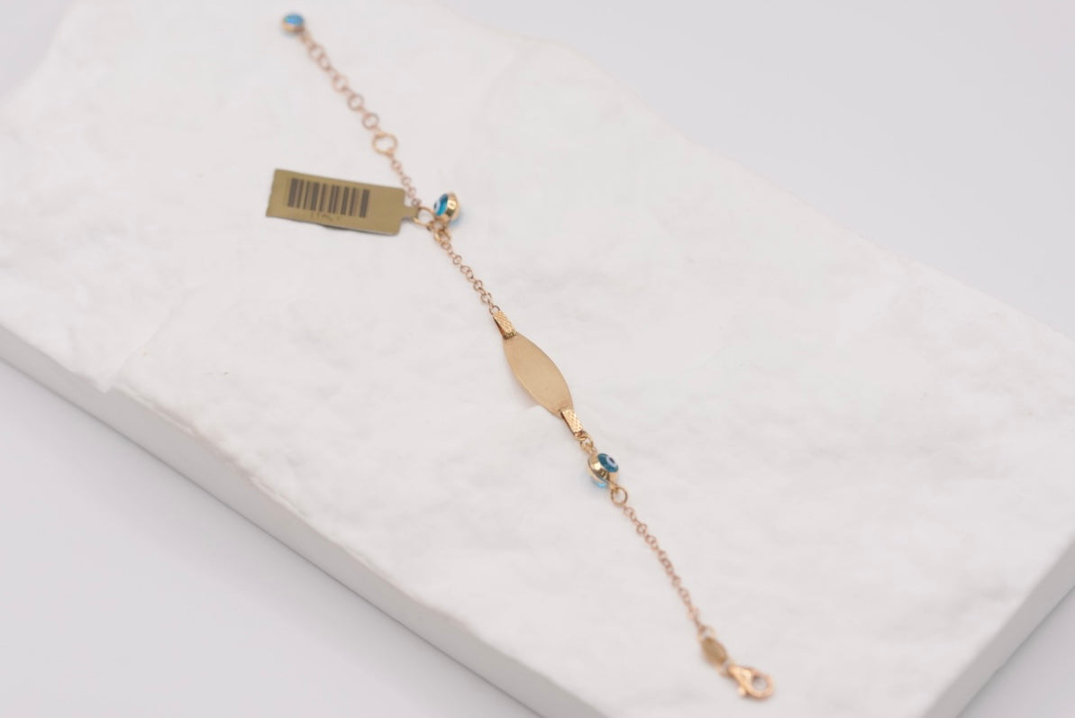 14k Baby Bracelet - Eye Protection