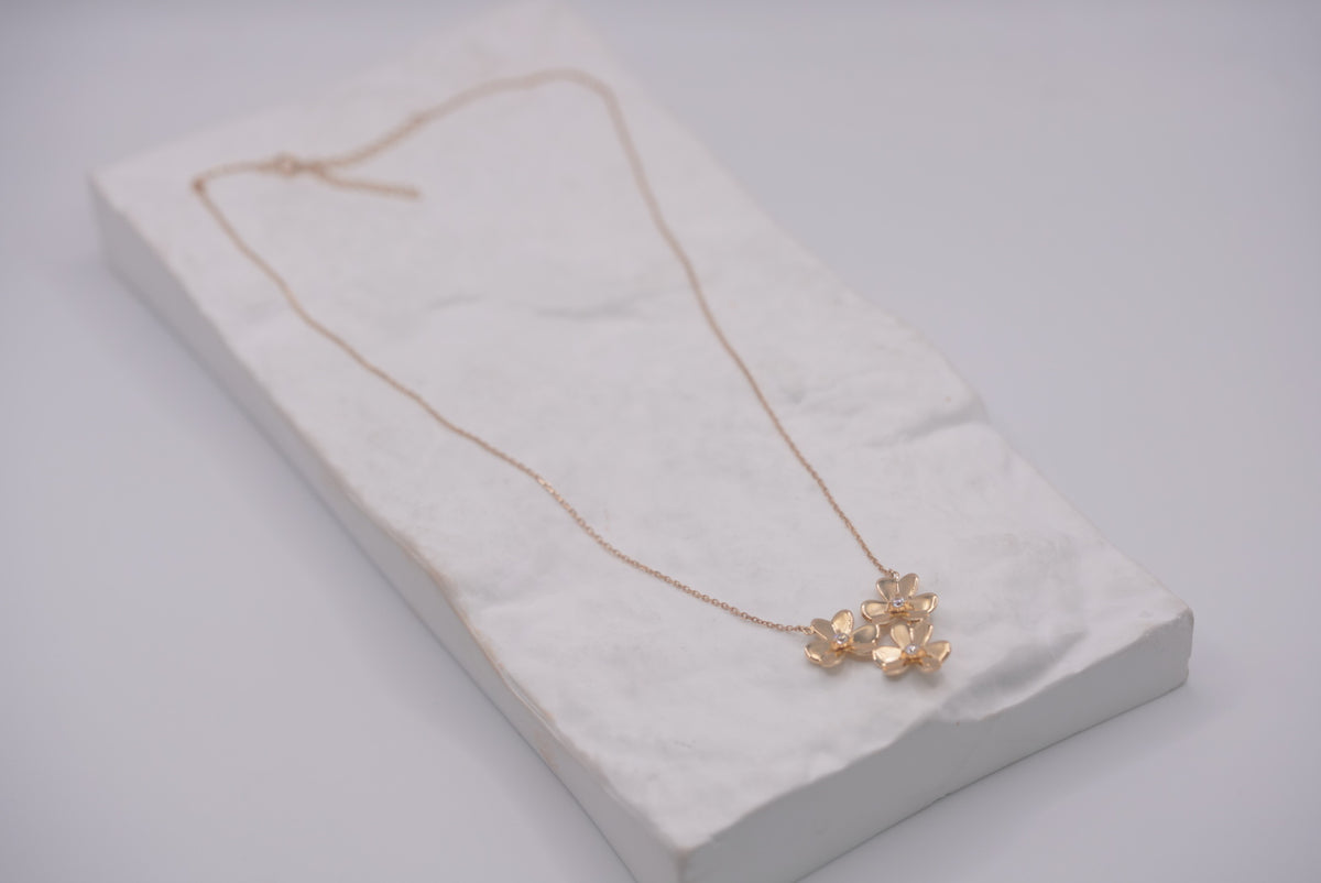 14k Women’s Necklace - Flower Candor