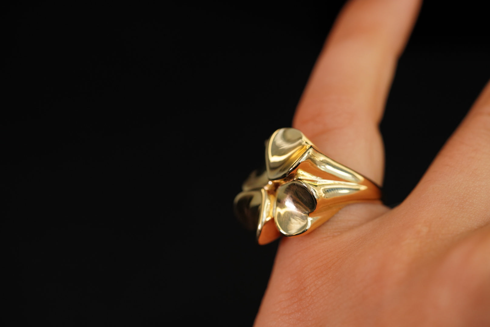 14k Clover Ring