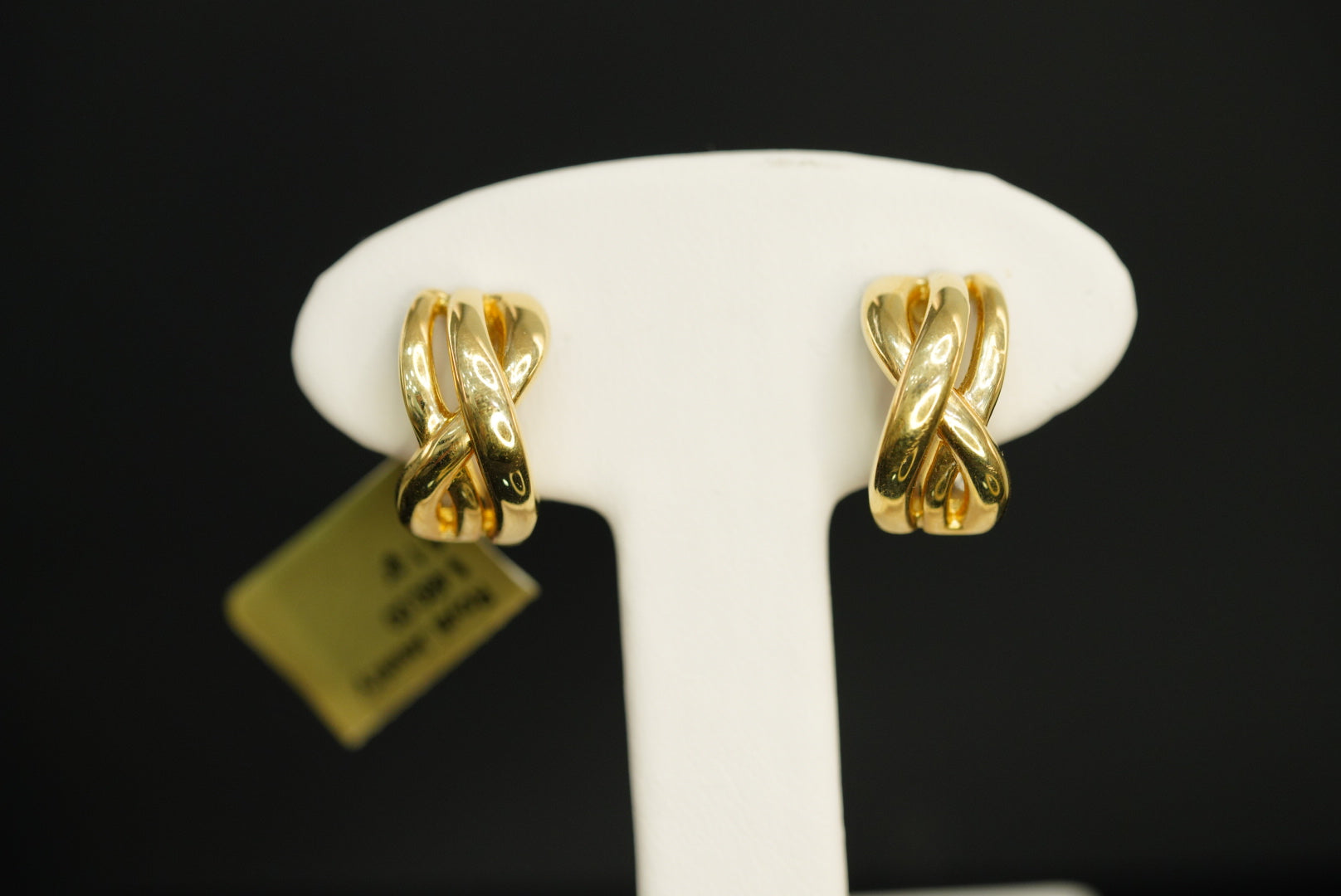 14k Three Linked Lines Earrings