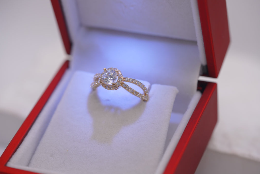 14k Engagement Ring - Forever Spark