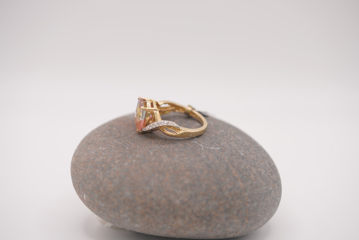 14k Women’s Ring - Crystal Rainbow