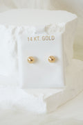 14k Baby Earrings - Perfect Spheres