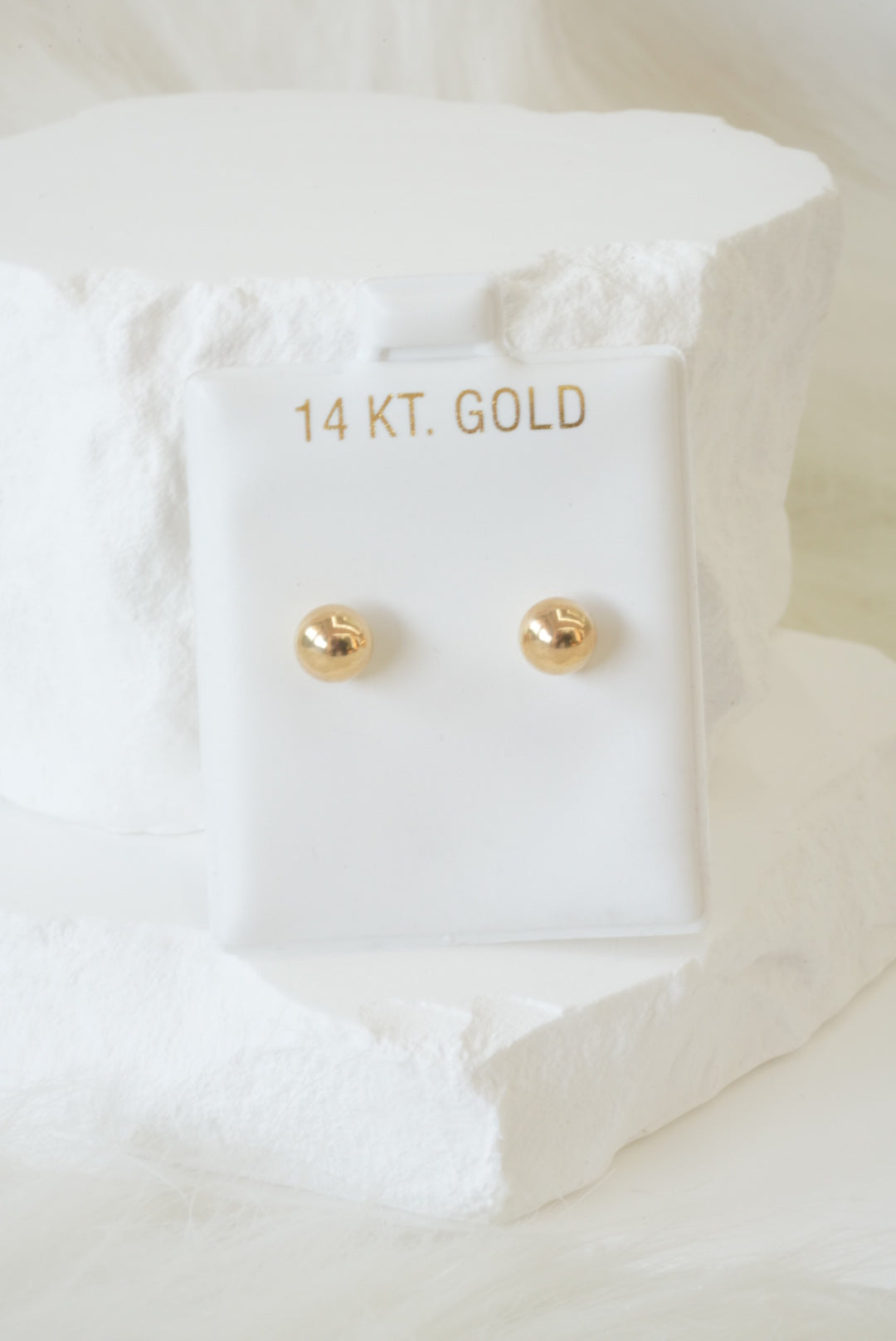 14k Baby Earrings - Perfect Spheres
