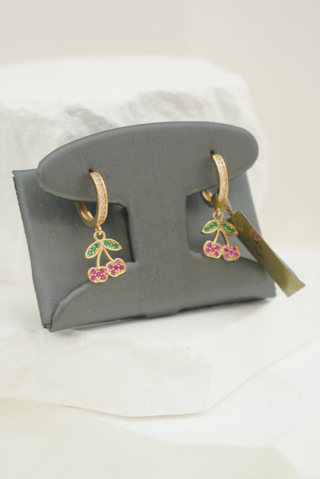14k Hoops - Little Cherries