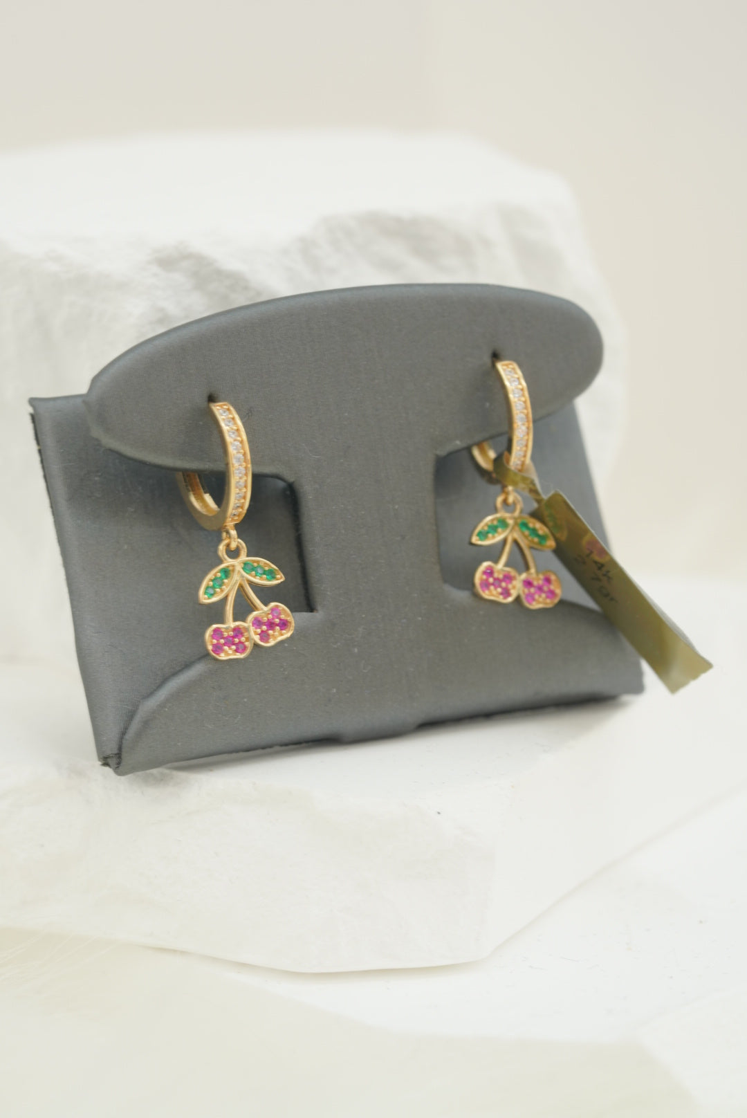 14k Hoops - Little Cherries