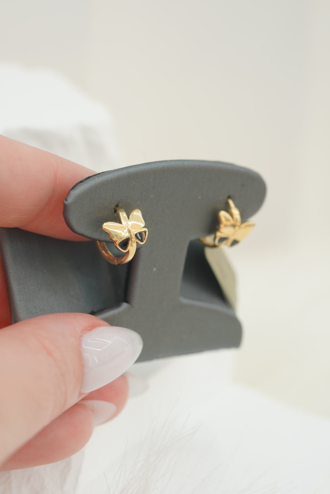 14k Hoops - Small Butterflies