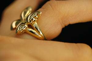 14k Butterfly Ring