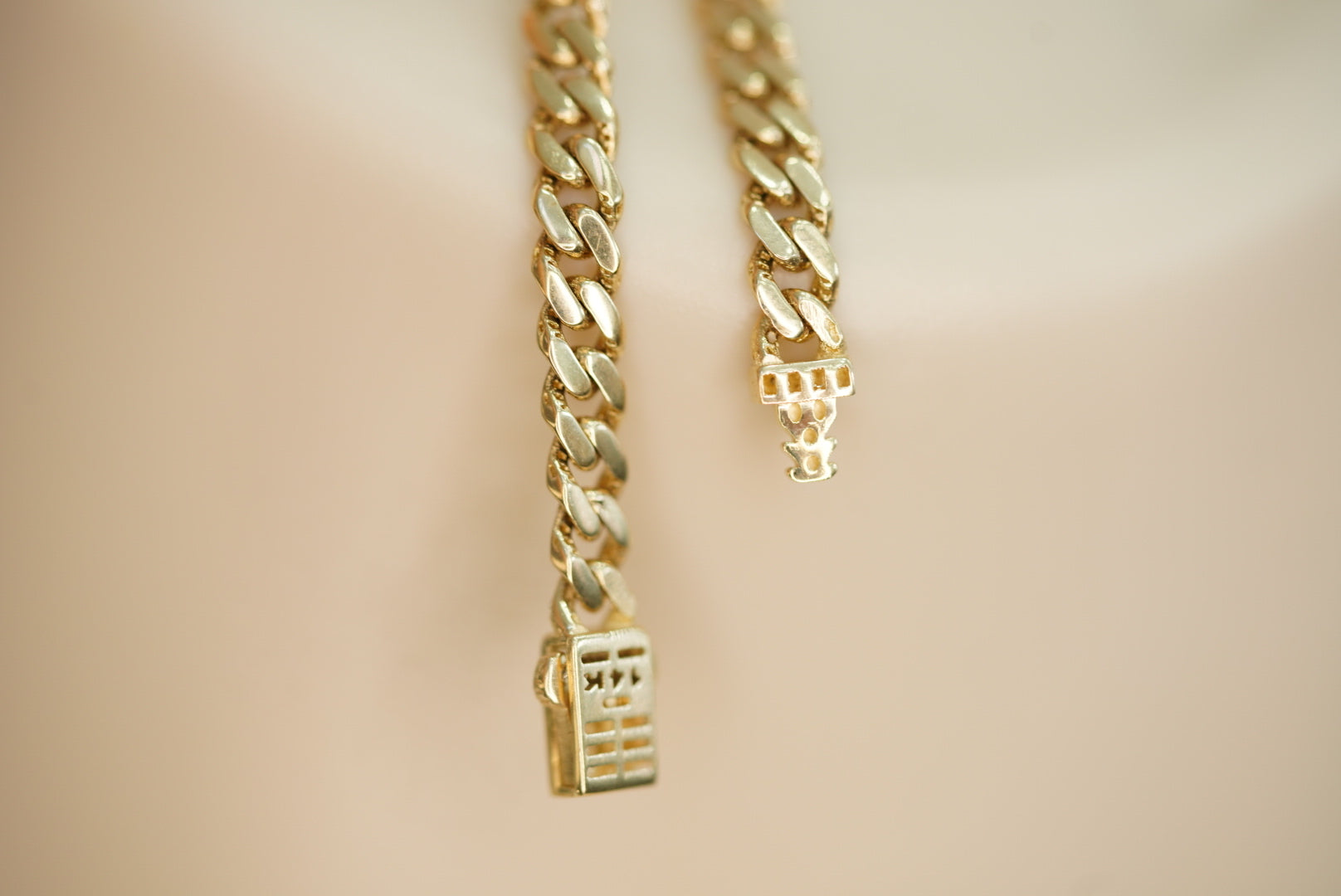 14k/10k Cuban Link with Crystal Closure